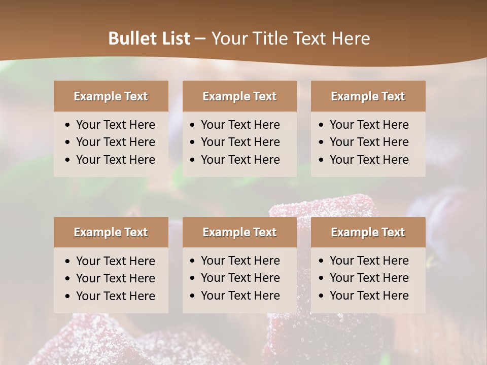 Homemade Gourmet Closeup PowerPoint Template