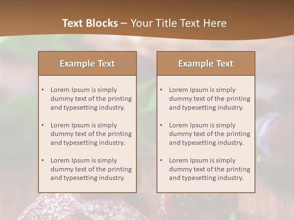 Homemade Gourmet Closeup PowerPoint Template