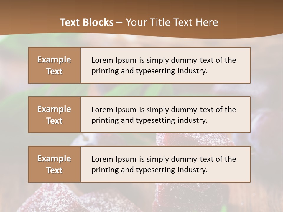 Homemade Gourmet Closeup PowerPoint Template