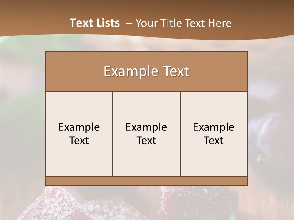 Homemade Gourmet Closeup PowerPoint Template