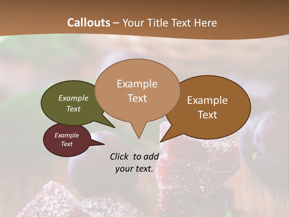 Homemade Gourmet Closeup PowerPoint Template