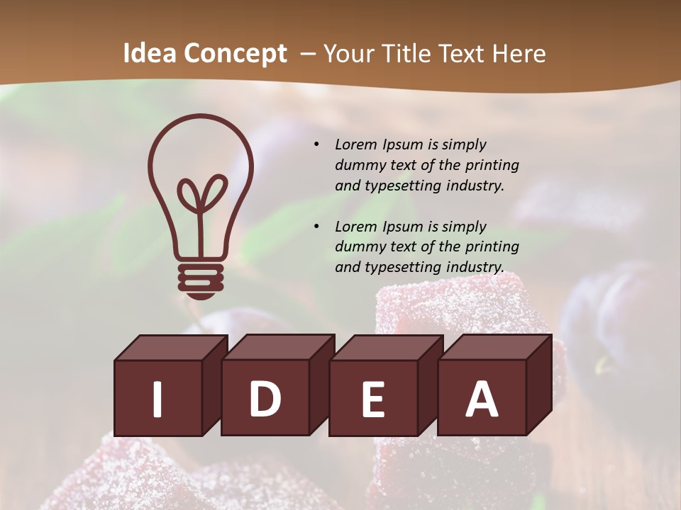 Homemade Gourmet Closeup PowerPoint Template