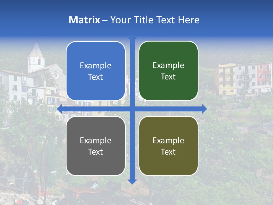 Harbour Sea Mountain PowerPoint Template