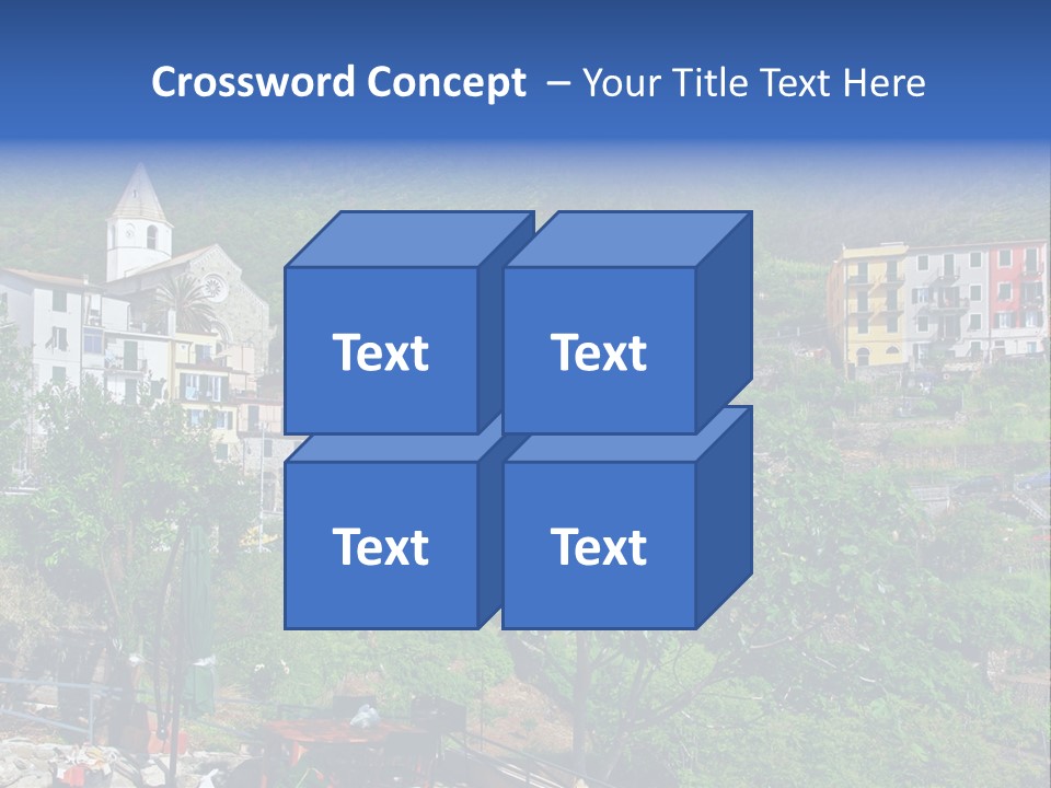 Harbour Sea Mountain PowerPoint Template