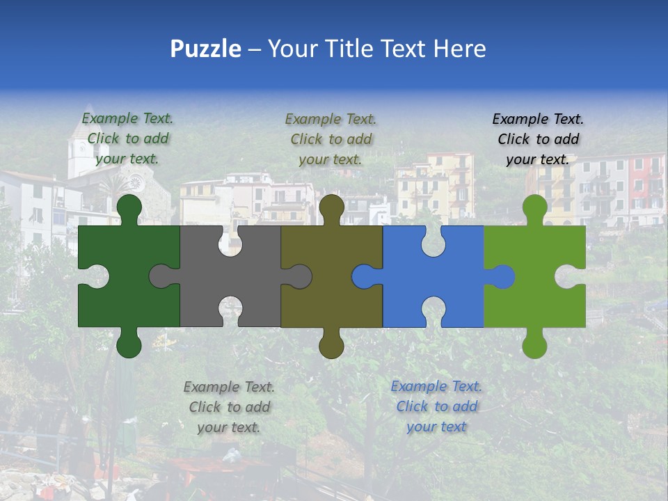 Harbour Sea Mountain PowerPoint Template