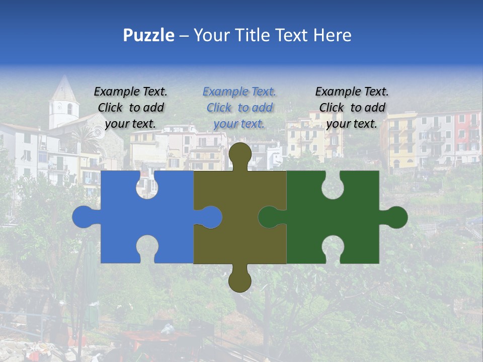 Harbour Sea Mountain PowerPoint Template