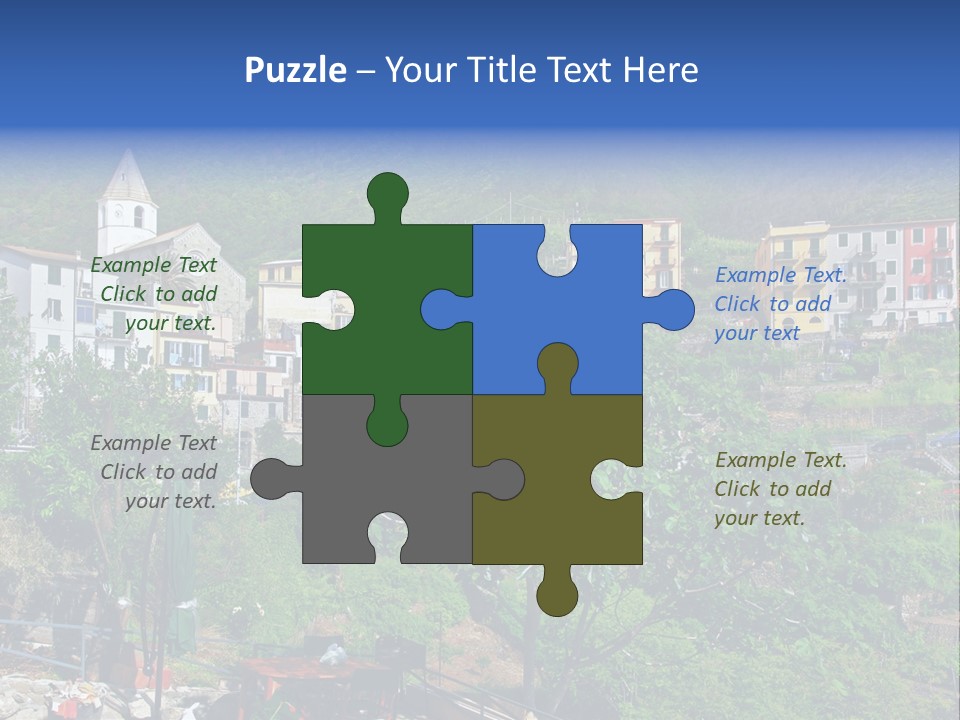 Harbour Sea Mountain PowerPoint Template