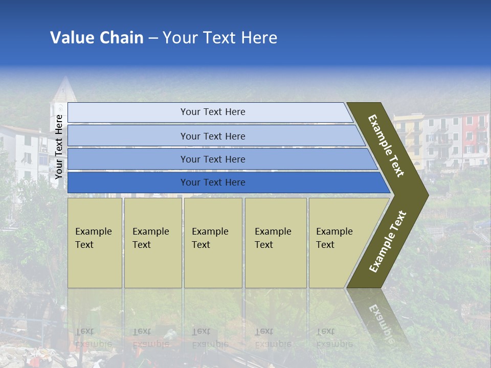 Harbour Sea Mountain PowerPoint Template