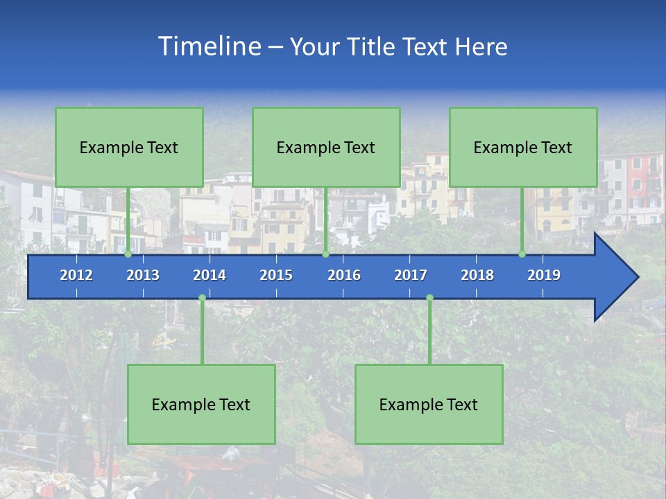 Harbour Sea Mountain PowerPoint Template