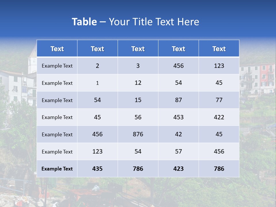 Harbour Sea Mountain PowerPoint Template