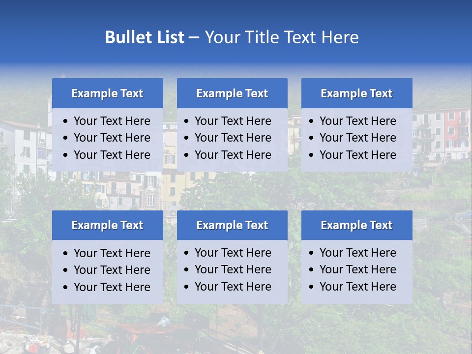 Harbour Sea Mountain PowerPoint Template