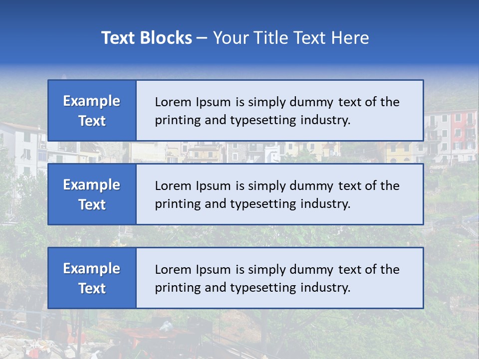Harbour Sea Mountain PowerPoint Template