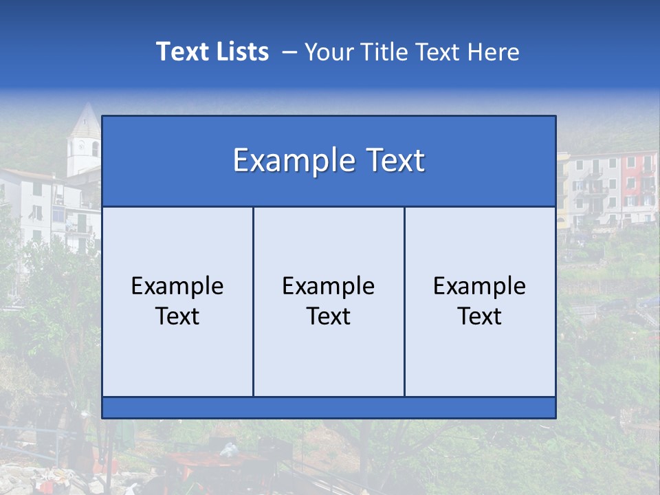 Harbour Sea Mountain PowerPoint Template