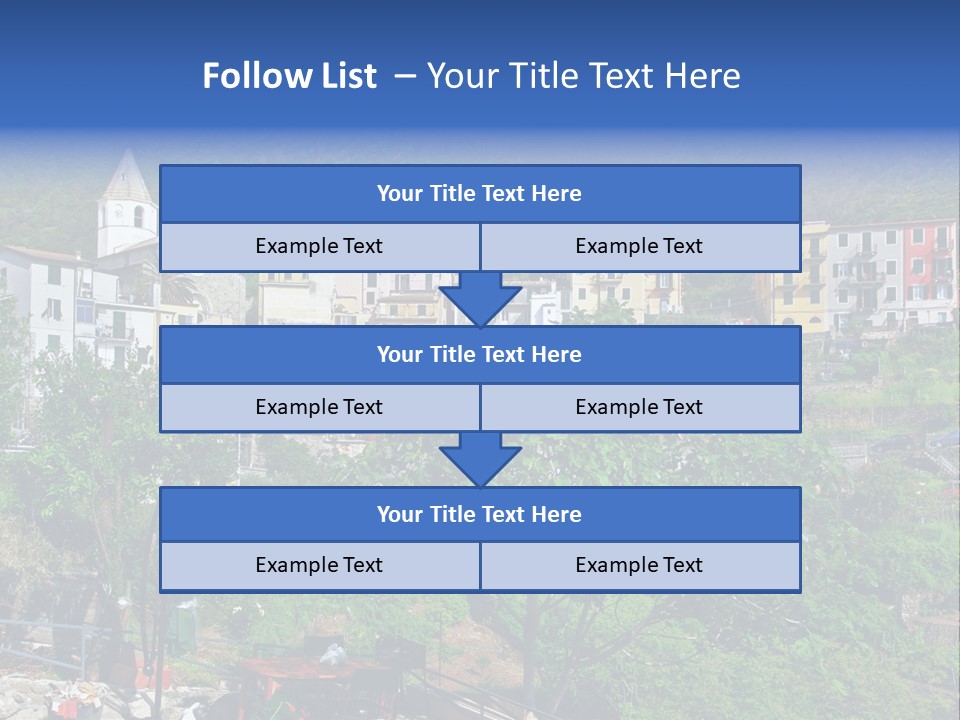 Harbour Sea Mountain PowerPoint Template