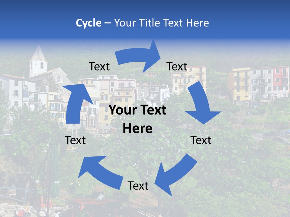 Harbour Sea Mountain PowerPoint Template