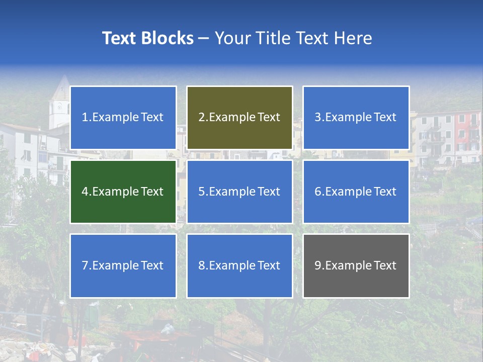 Harbour Sea Mountain PowerPoint Template