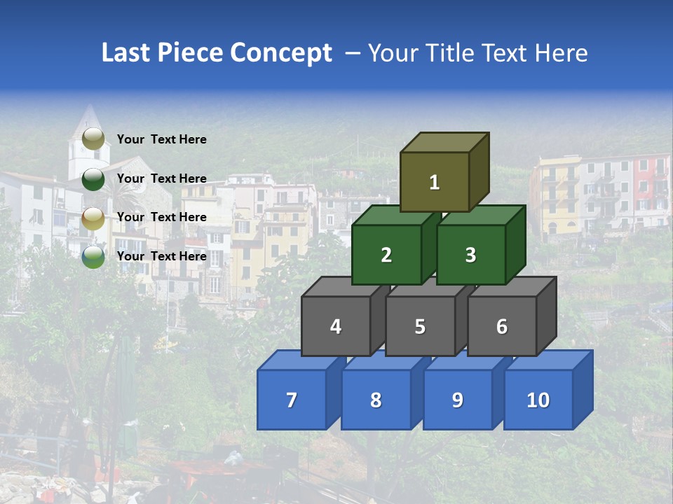 Harbour Sea Mountain PowerPoint Template