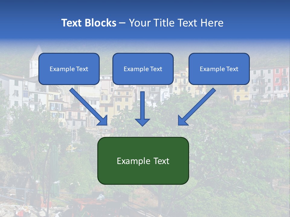 Harbour Sea Mountain PowerPoint Template