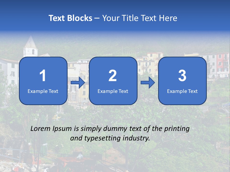 Harbour Sea Mountain PowerPoint Template
