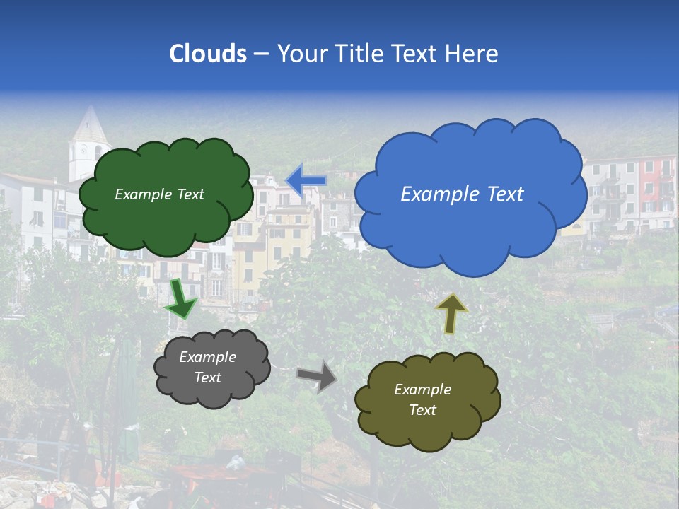 Harbour Sea Mountain PowerPoint Template