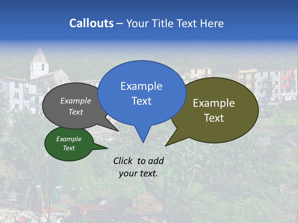 Harbour Sea Mountain PowerPoint Template