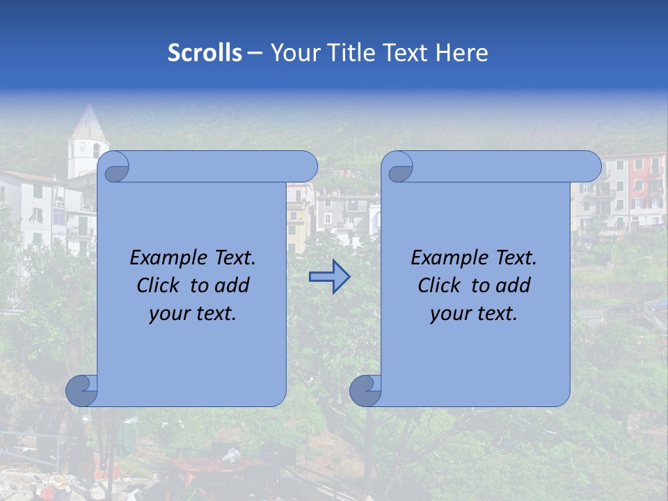 Harbour Sea Mountain PowerPoint Template