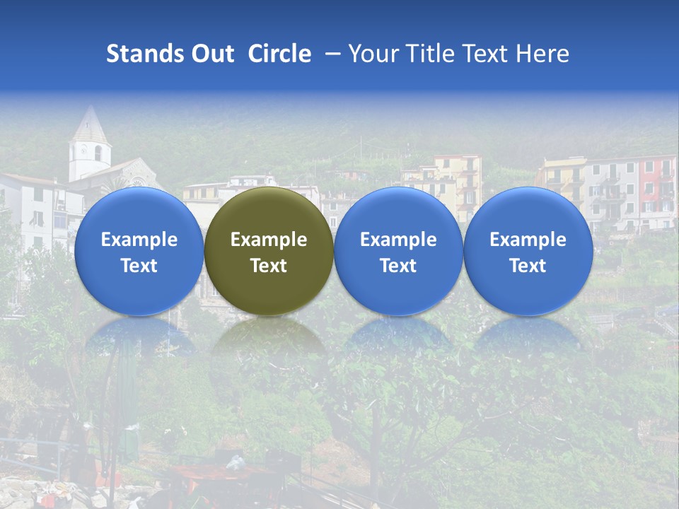 Harbour Sea Mountain PowerPoint Template