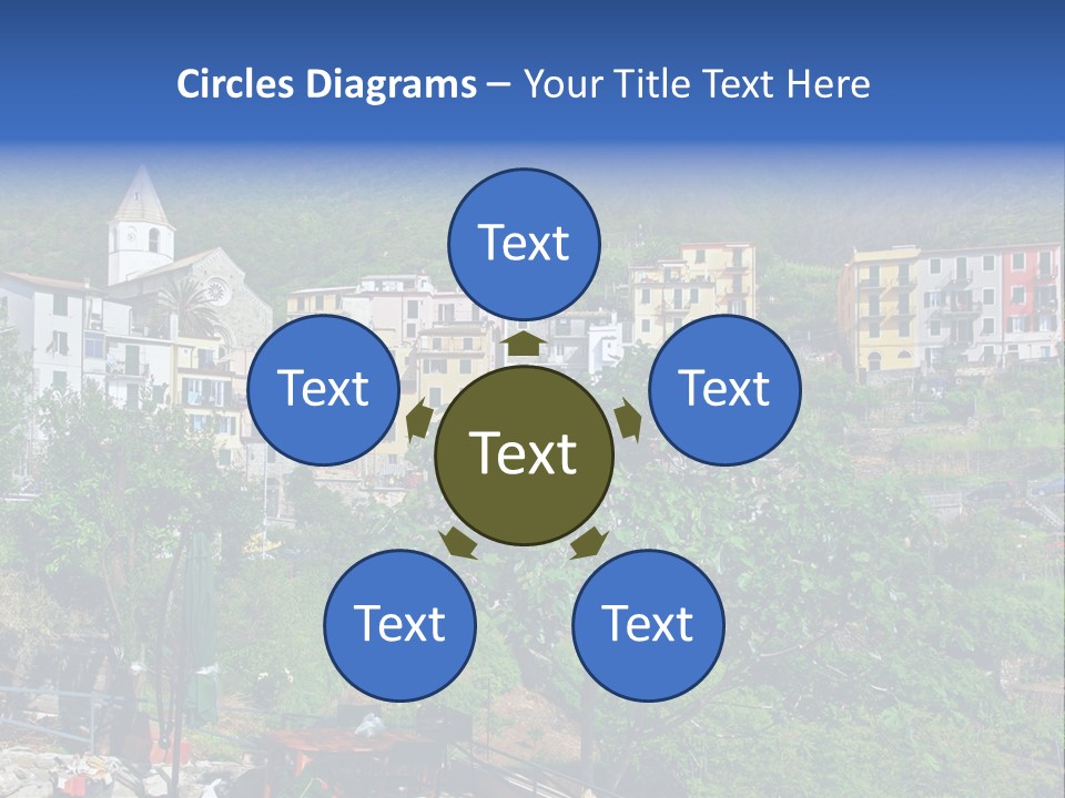 Harbour Sea Mountain PowerPoint Template