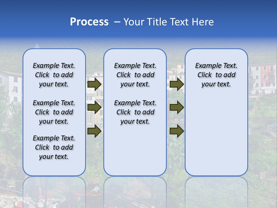 Harbour Sea Mountain PowerPoint Template