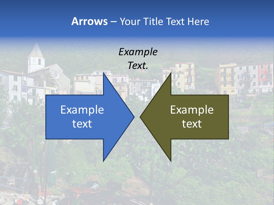 Harbour Sea Mountain PowerPoint Template