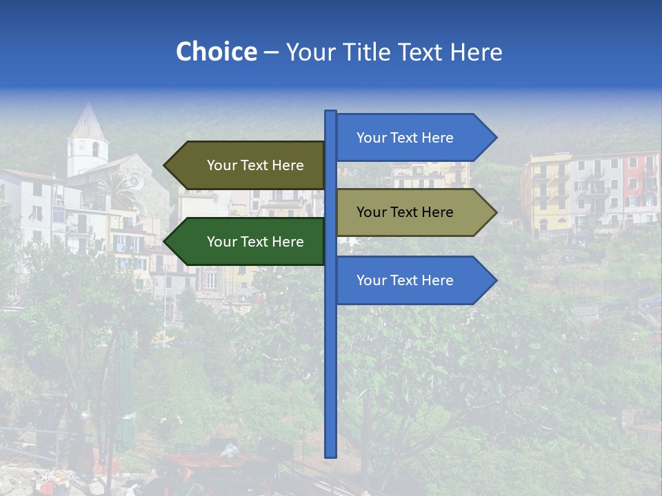 Harbour Sea Mountain PowerPoint Template