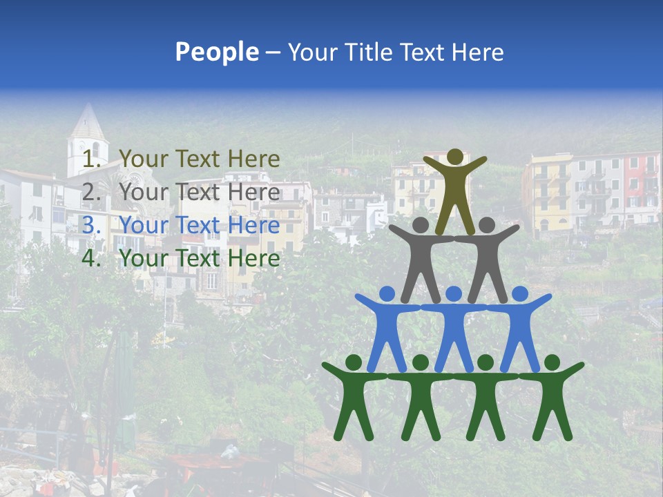 Harbour Sea Mountain PowerPoint Template