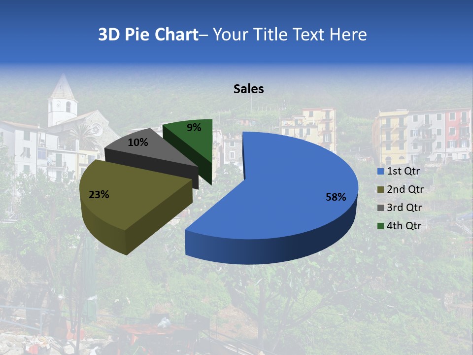 Harbour Sea Mountain PowerPoint Template