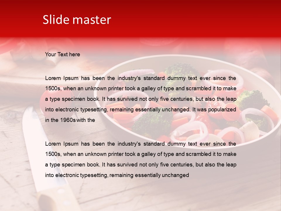 Table Cooking Cutting PowerPoint Template