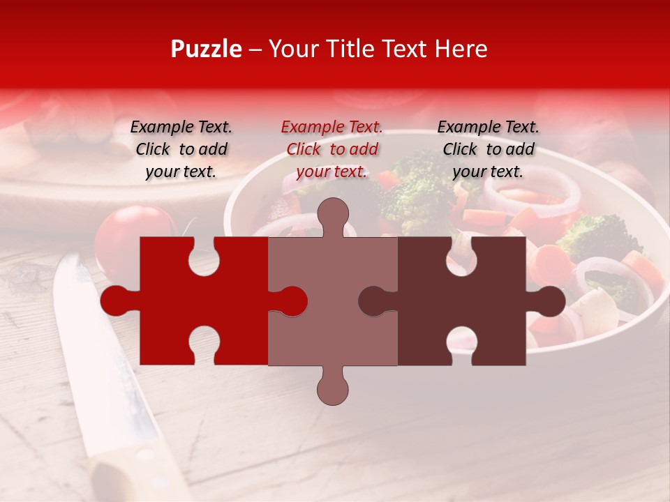 Table Cooking Cutting PowerPoint Template