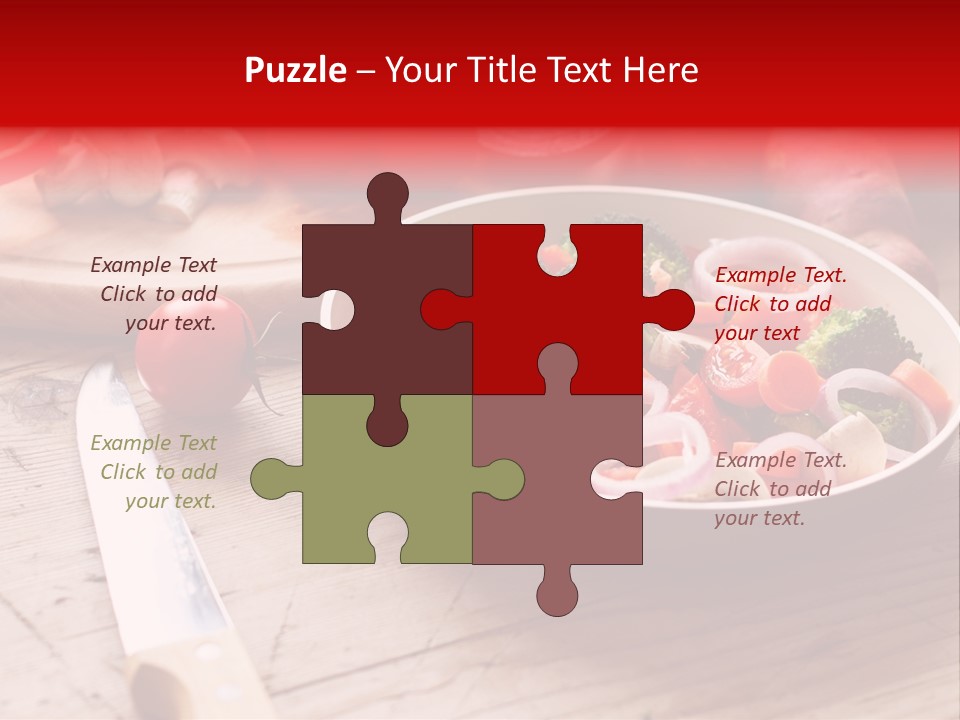 Table Cooking Cutting PowerPoint Template