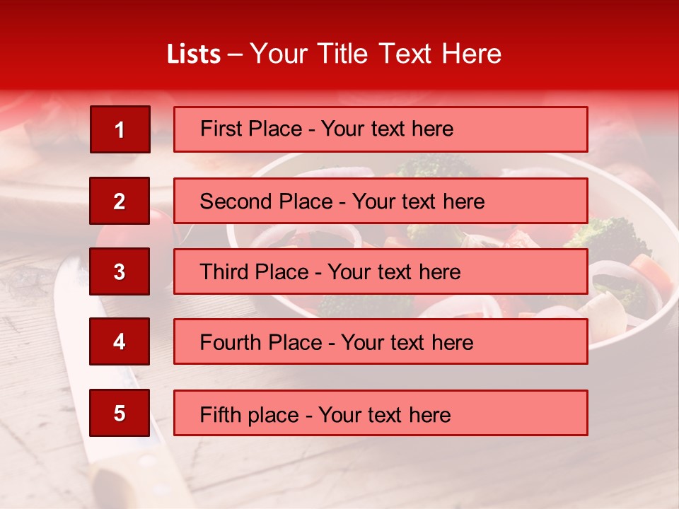 Table Cooking Cutting PowerPoint Template