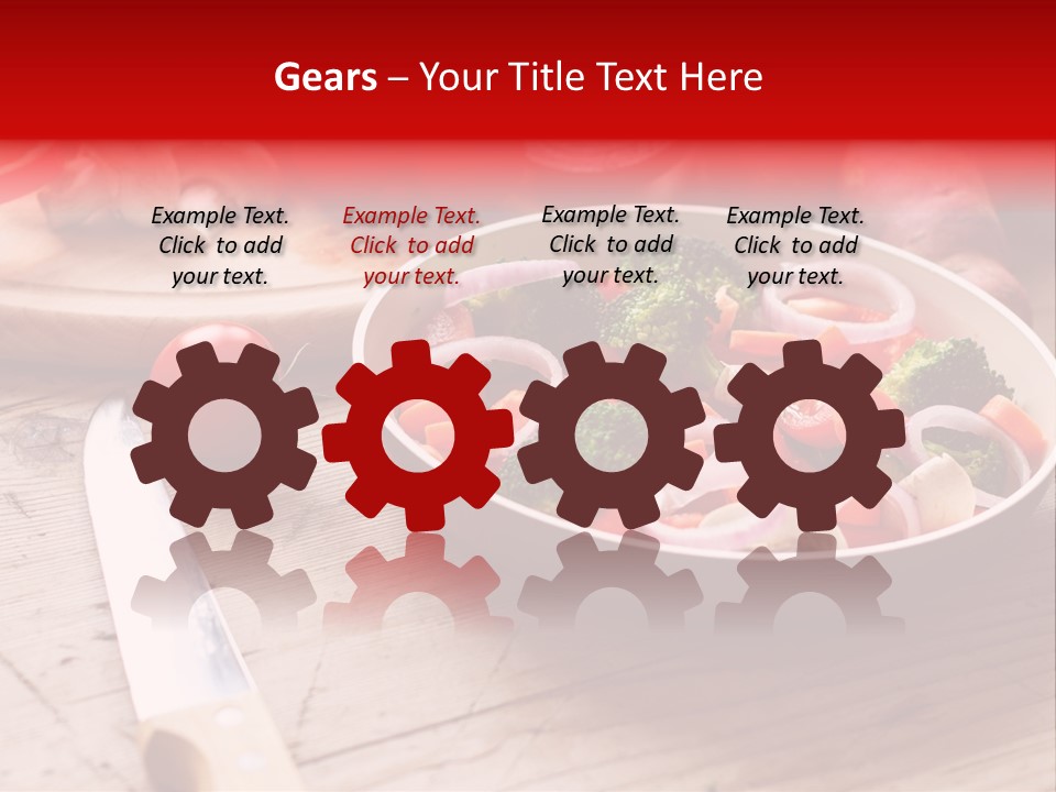 Table Cooking Cutting PowerPoint Template