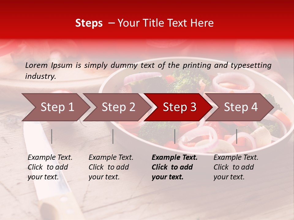 Table Cooking Cutting PowerPoint Template