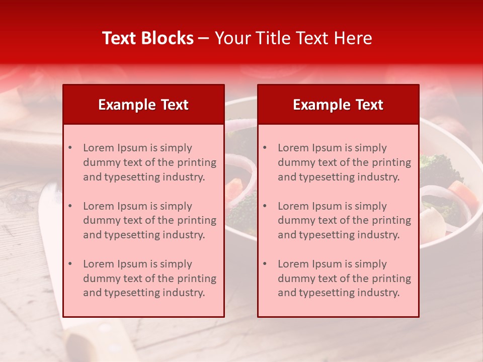 Table Cooking Cutting PowerPoint Template