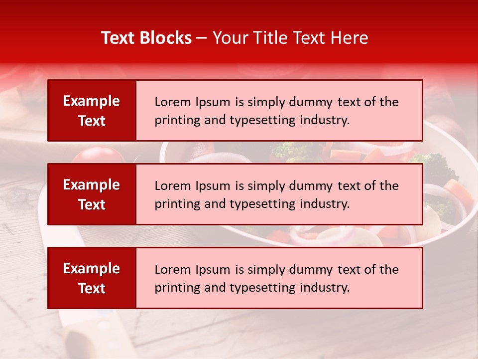 Table Cooking Cutting PowerPoint Template