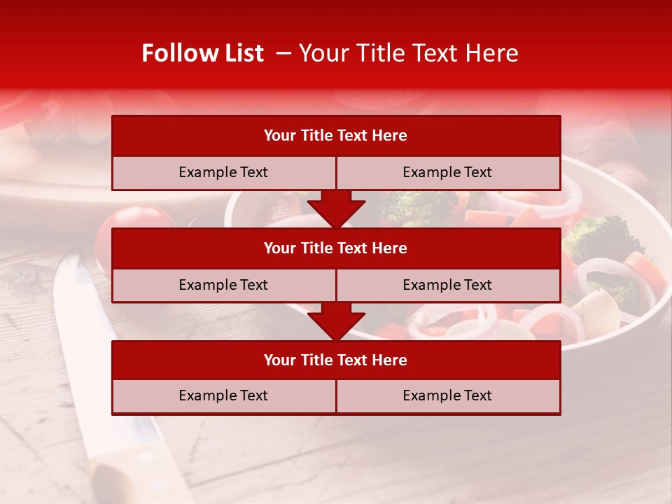 Table Cooking Cutting PowerPoint Template