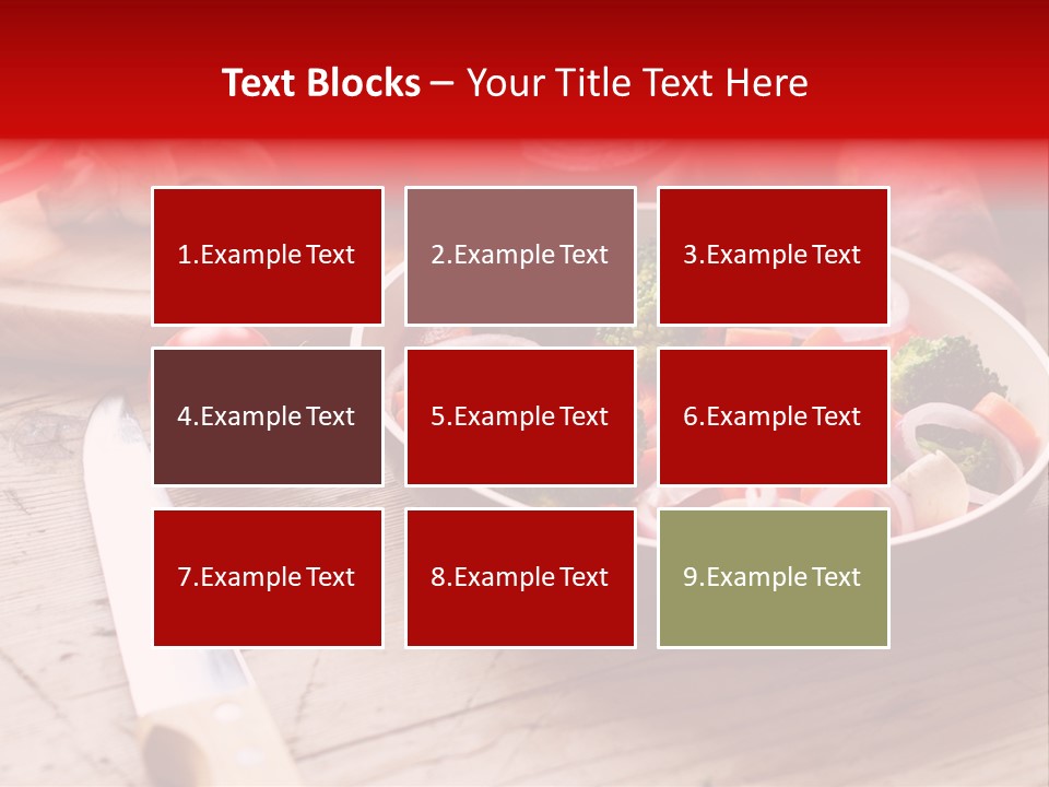 Table Cooking Cutting PowerPoint Template