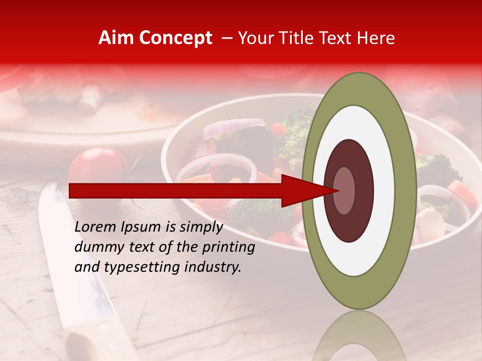 Table Cooking Cutting PowerPoint Template