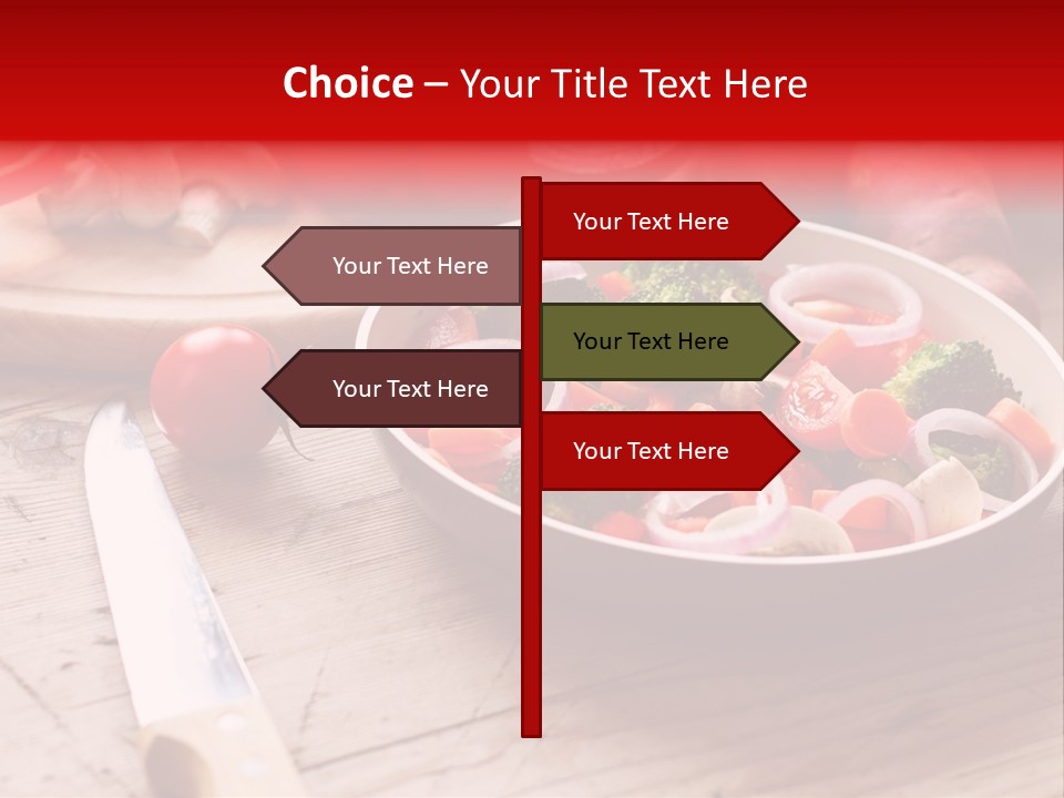 Table Cooking Cutting PowerPoint Template