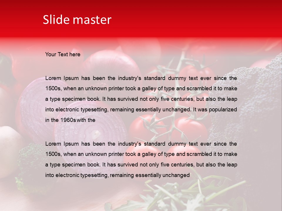 Close Up Food Horizontal PowerPoint Template