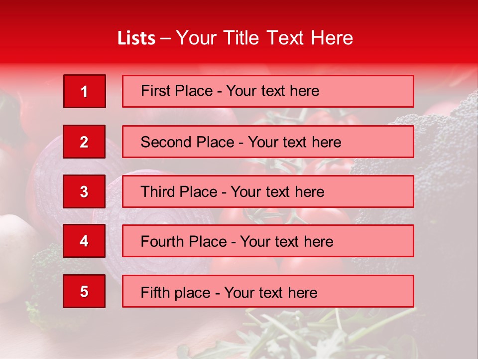 Close Up Food Horizontal PowerPoint Template
