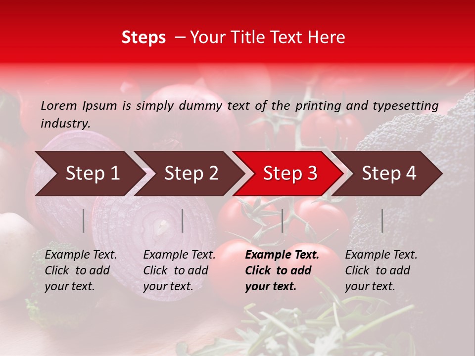 Close Up Food Horizontal PowerPoint Template