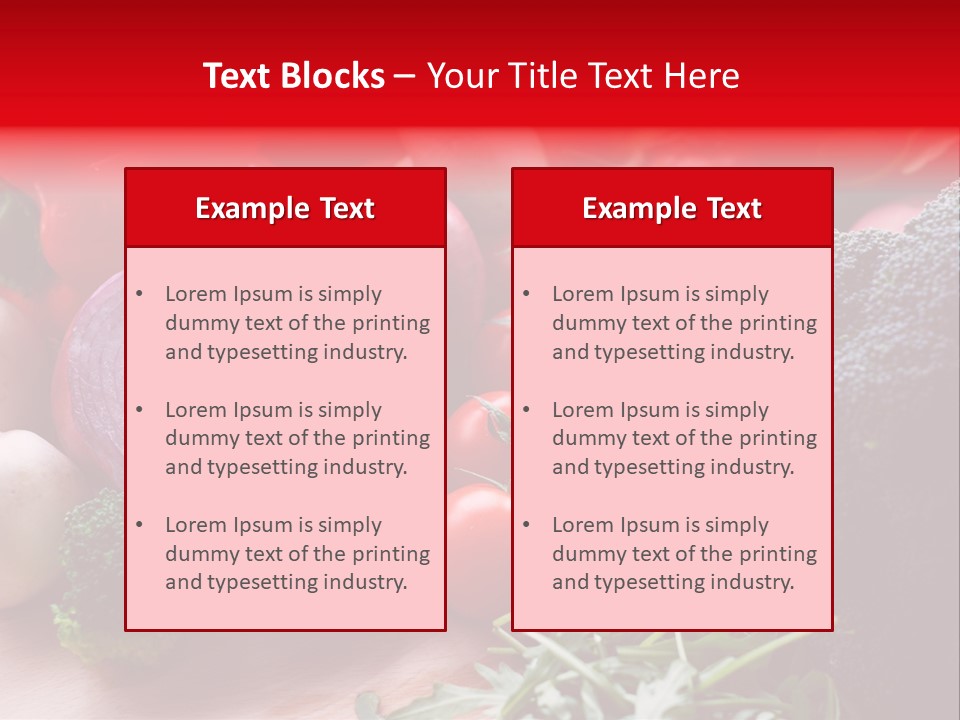 Close Up Food Horizontal PowerPoint Template