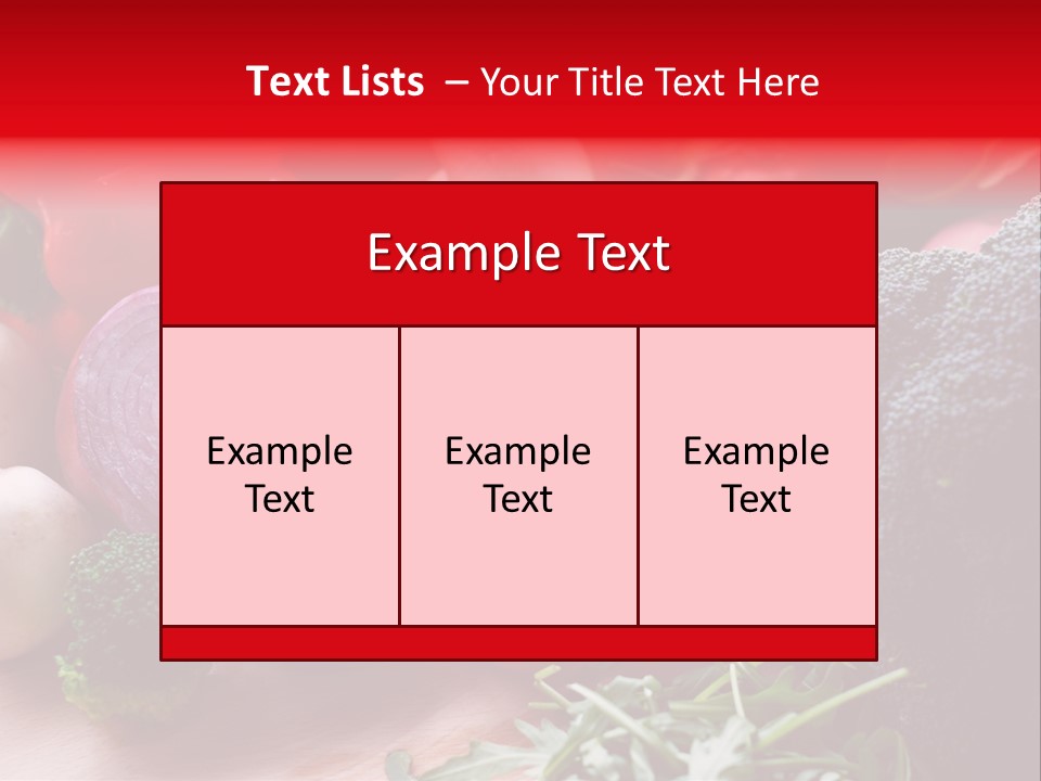 Close Up Food Horizontal PowerPoint Template